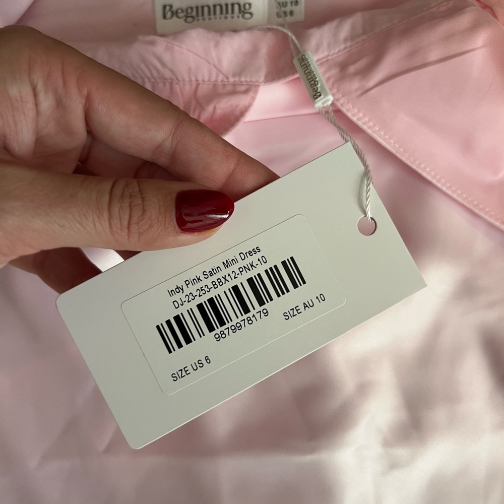 BEGINNING BOUTIQUE ✨ - Indy Pink Satin Mini Dress